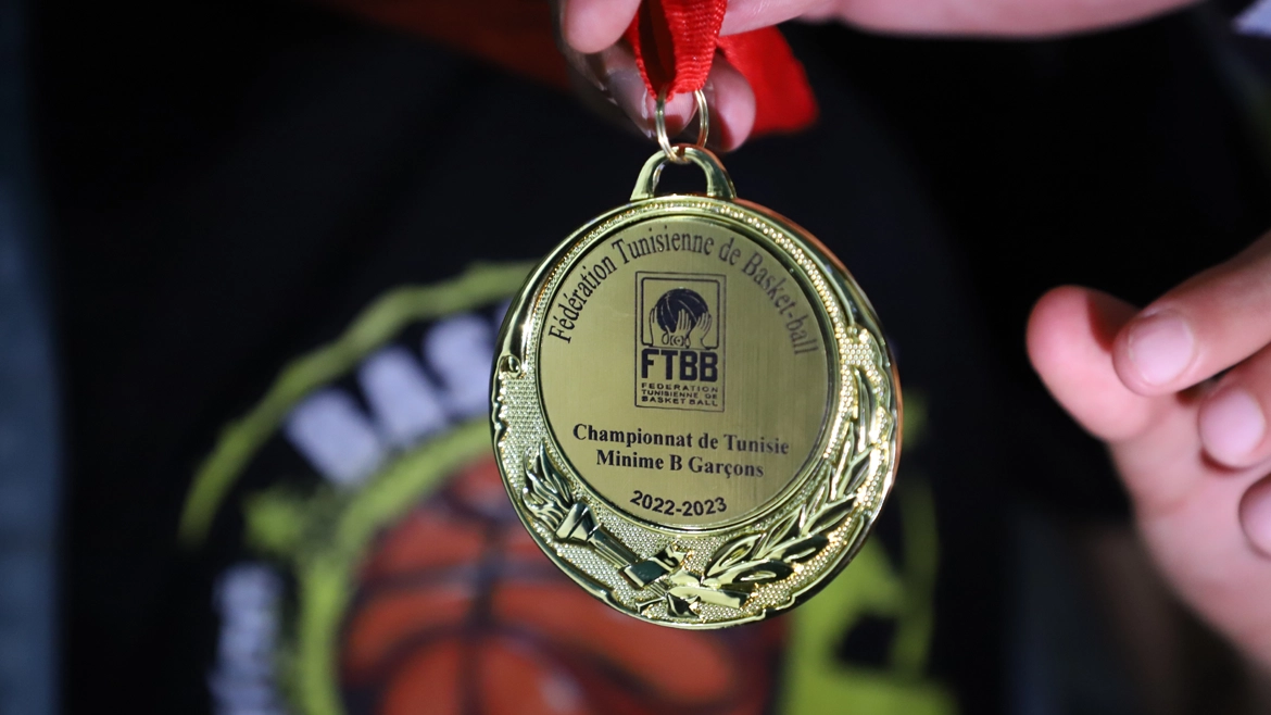 Les minimes B Basketball champions de Tunisie